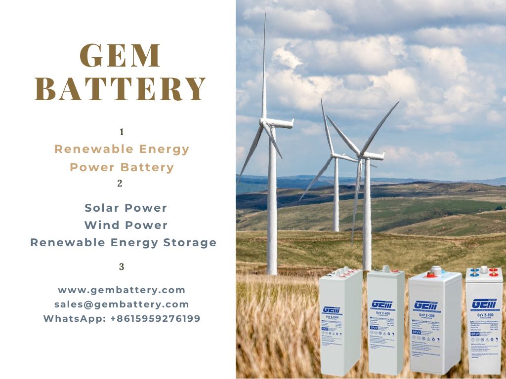batteries d'énergie renouvelable