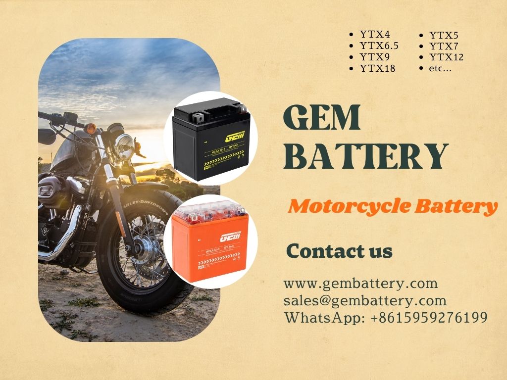 Batterie de moto puissante série MCSA