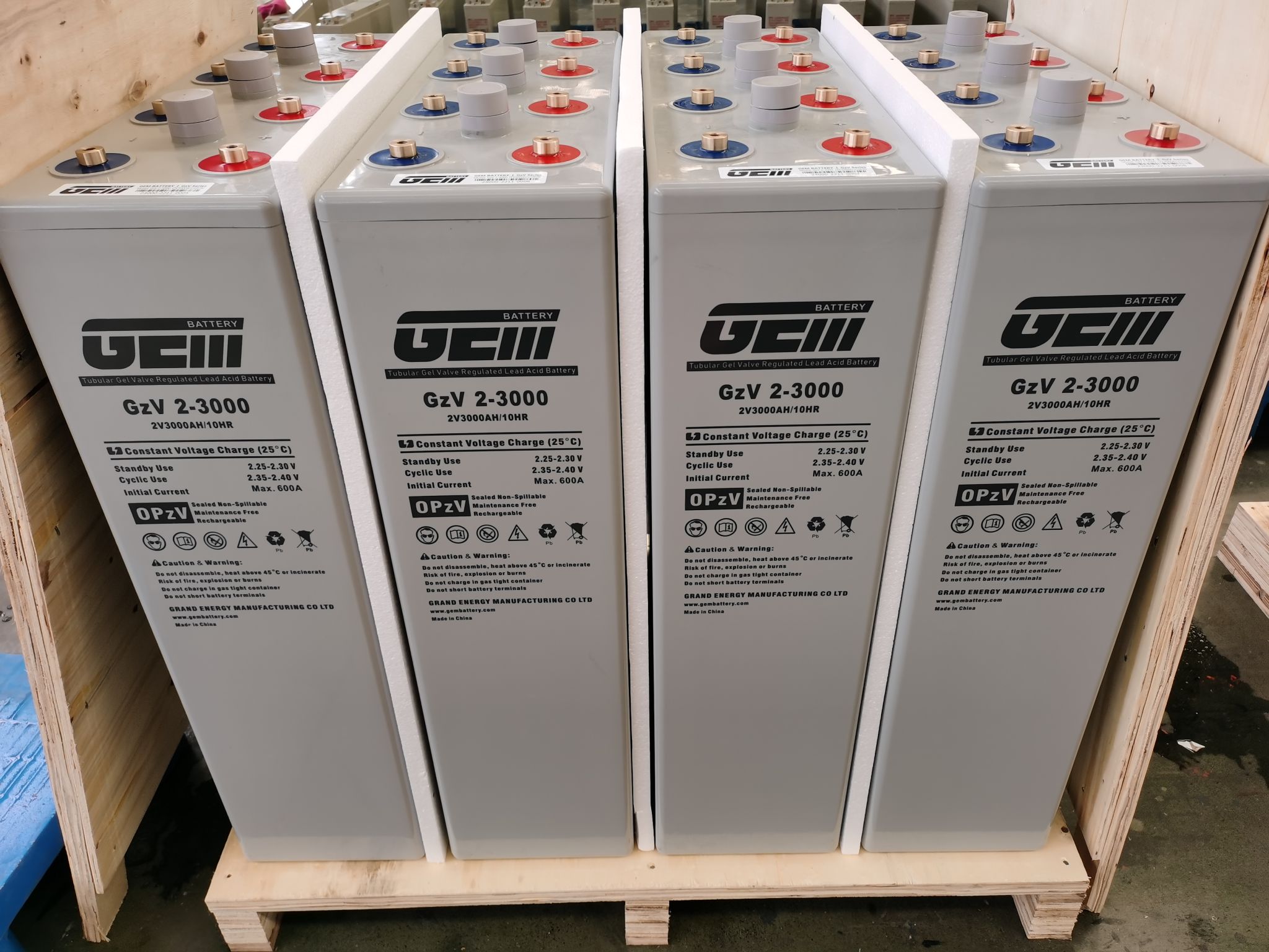 Batterie Gel 2V 3000AH Batterie Gel 2V 3000AH