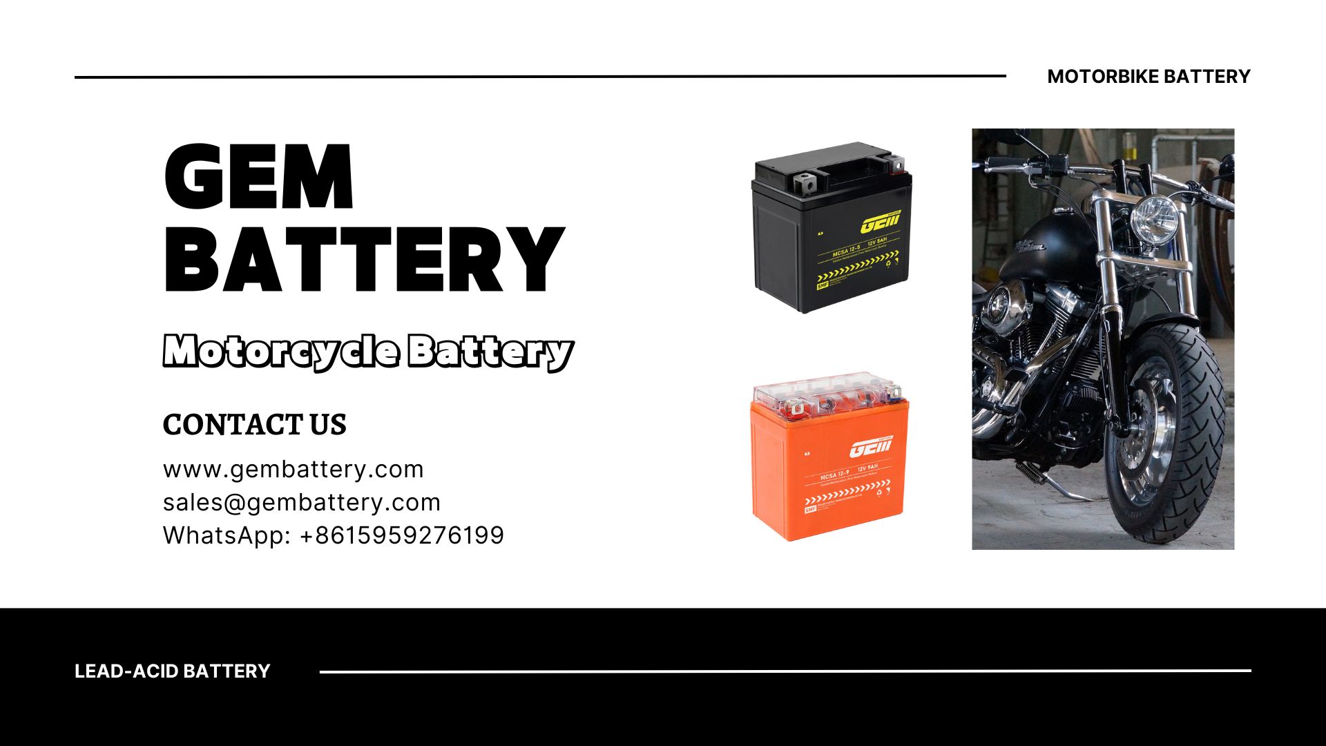 Batterie moto haute performance