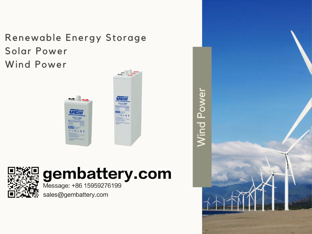 Batterie d'énergie renouvelable