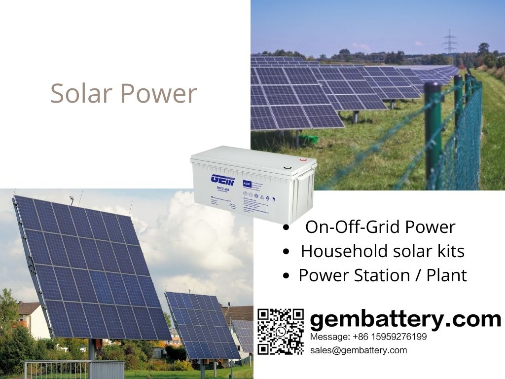 GEM Battery Batteries de stockage d'énergie solaire spéciales de la série GM