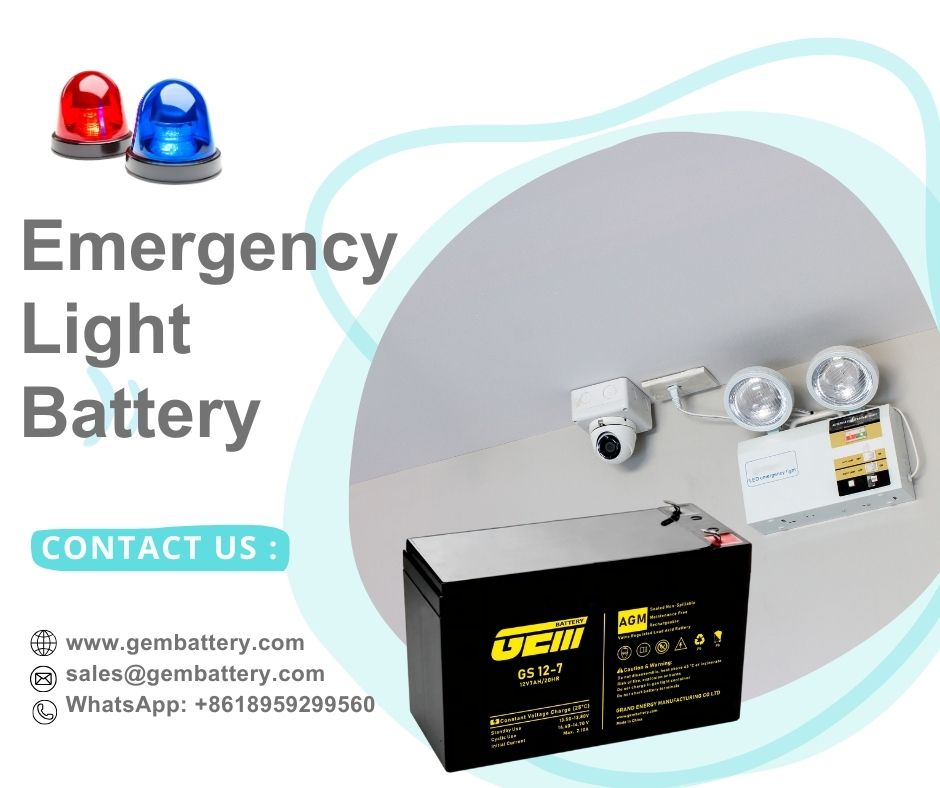 emergency light battery