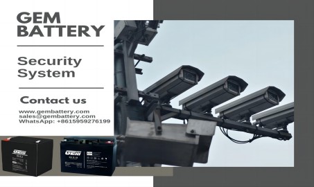 Système de sécurité avec vidéosurveillance et batteries