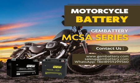 Série GEMBATTERY MCSA : injecter une puissance puissante dans votre moto