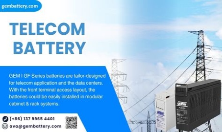 Batteries à bornes frontales de la série GF GEMBATTERY – Solutions d'alimentation fiables pour les télécommunications, les onduleurs et les centres de données