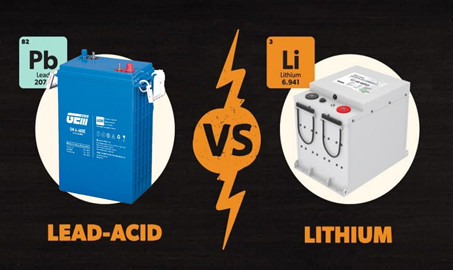 comparant les batteries plomb-acide et les batteries lithium-ion
