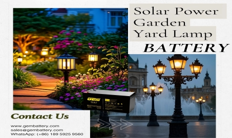 Say goodbye to traditional power supply troubles, GEMBATTERY solar garden light battery reshapes the garden night life